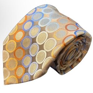 MICHAEL Michael Kors Silk Tie “L x 3.5”W Multicolored Geometric Design